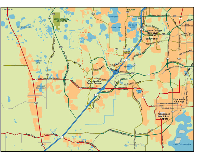 Orlando Illustrator eps map vector