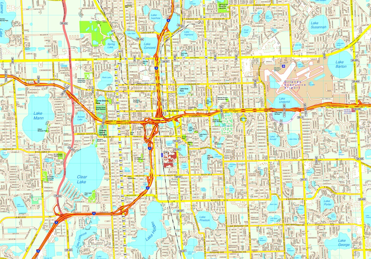Orlando eps map vector