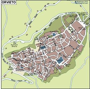Orvieto EPS map vector
