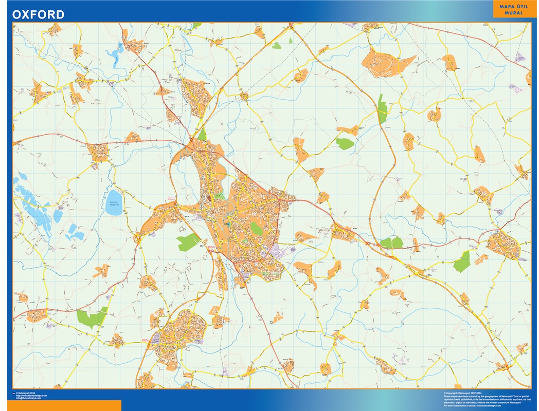 Oxford eps map vector