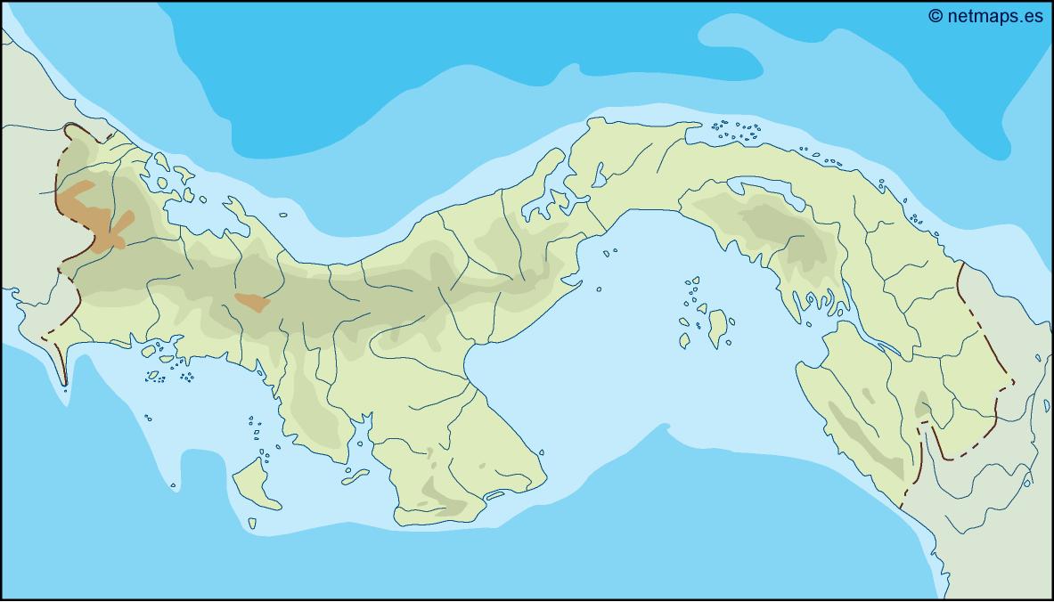 Panama illustrator eps map vector