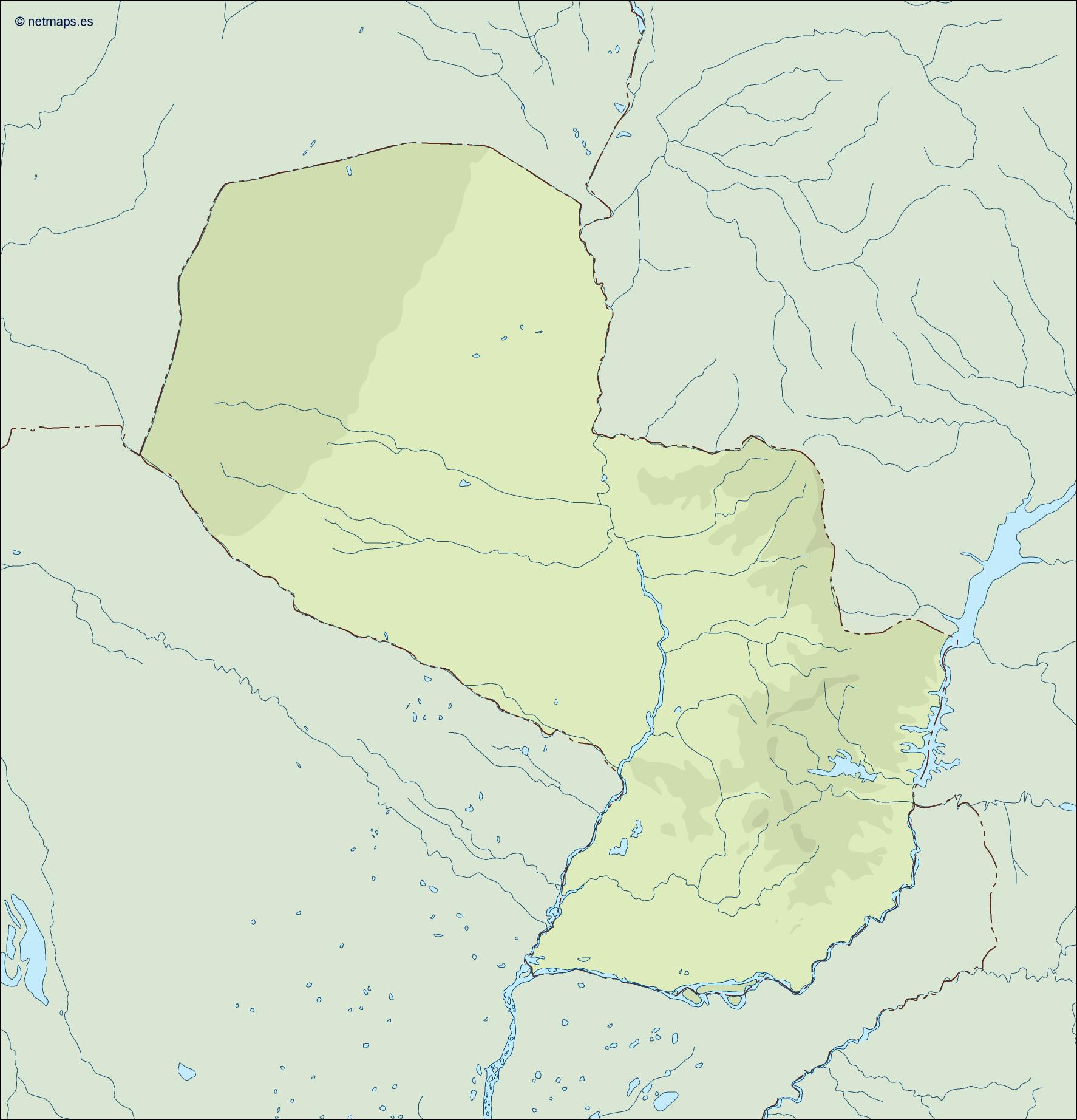 Paraguay illustrator eps map vector