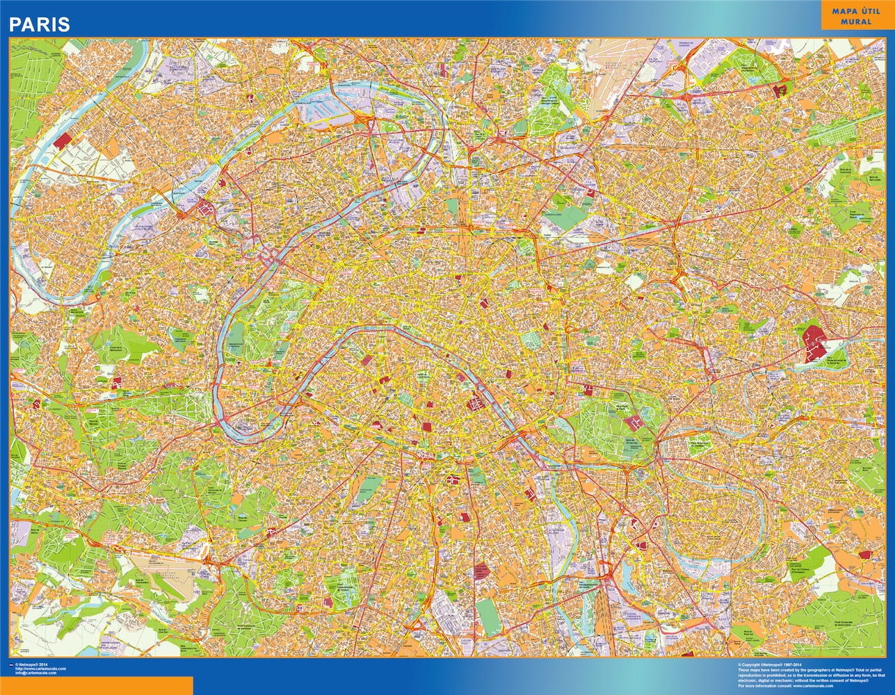 Paris carte illustrator eps