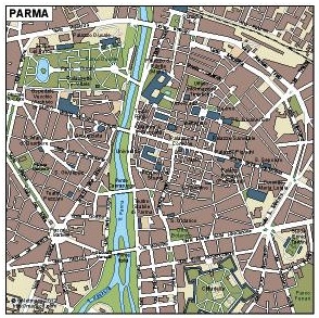 Parma EPS map vector