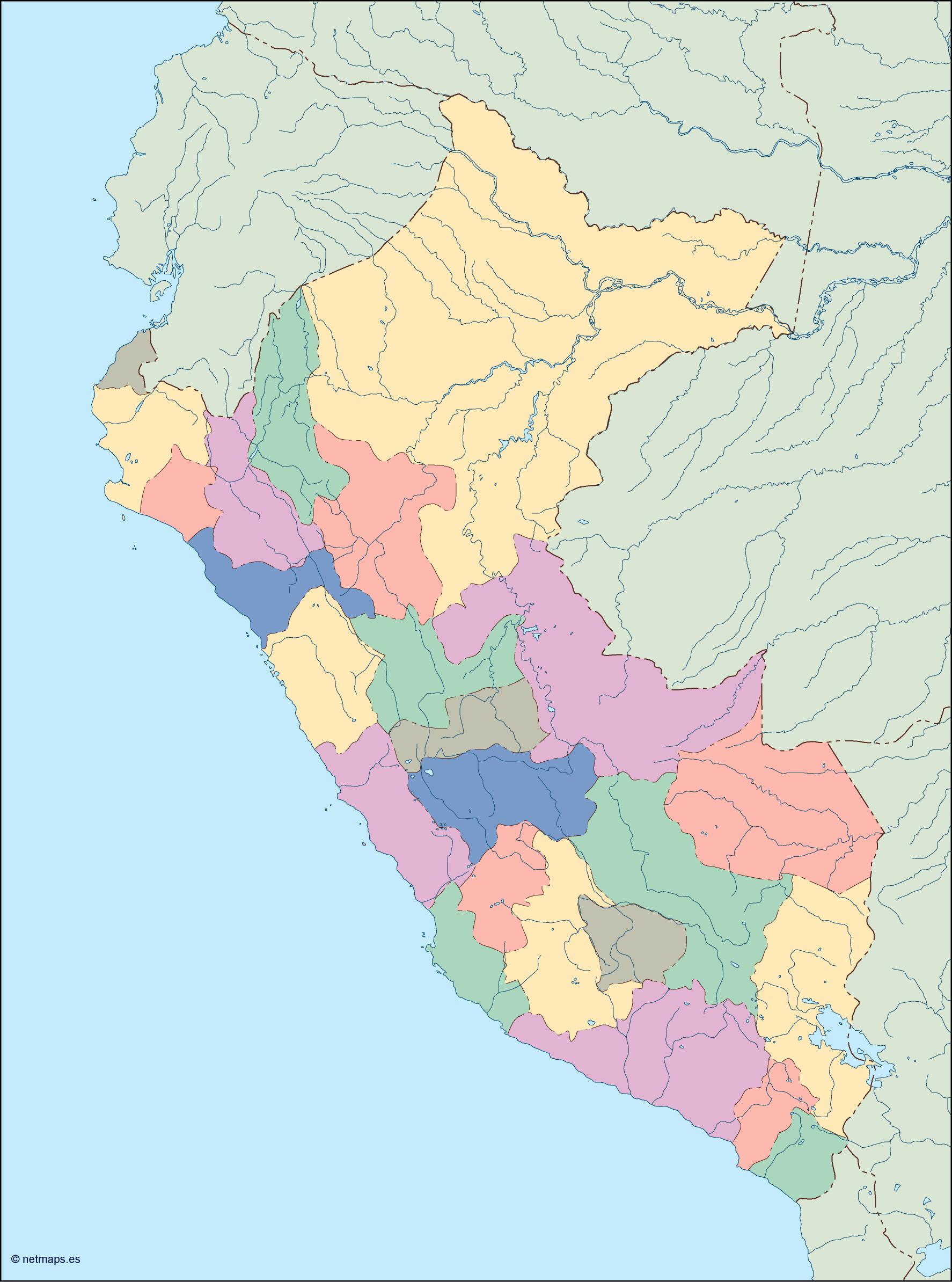 Peru blind eps map vector
