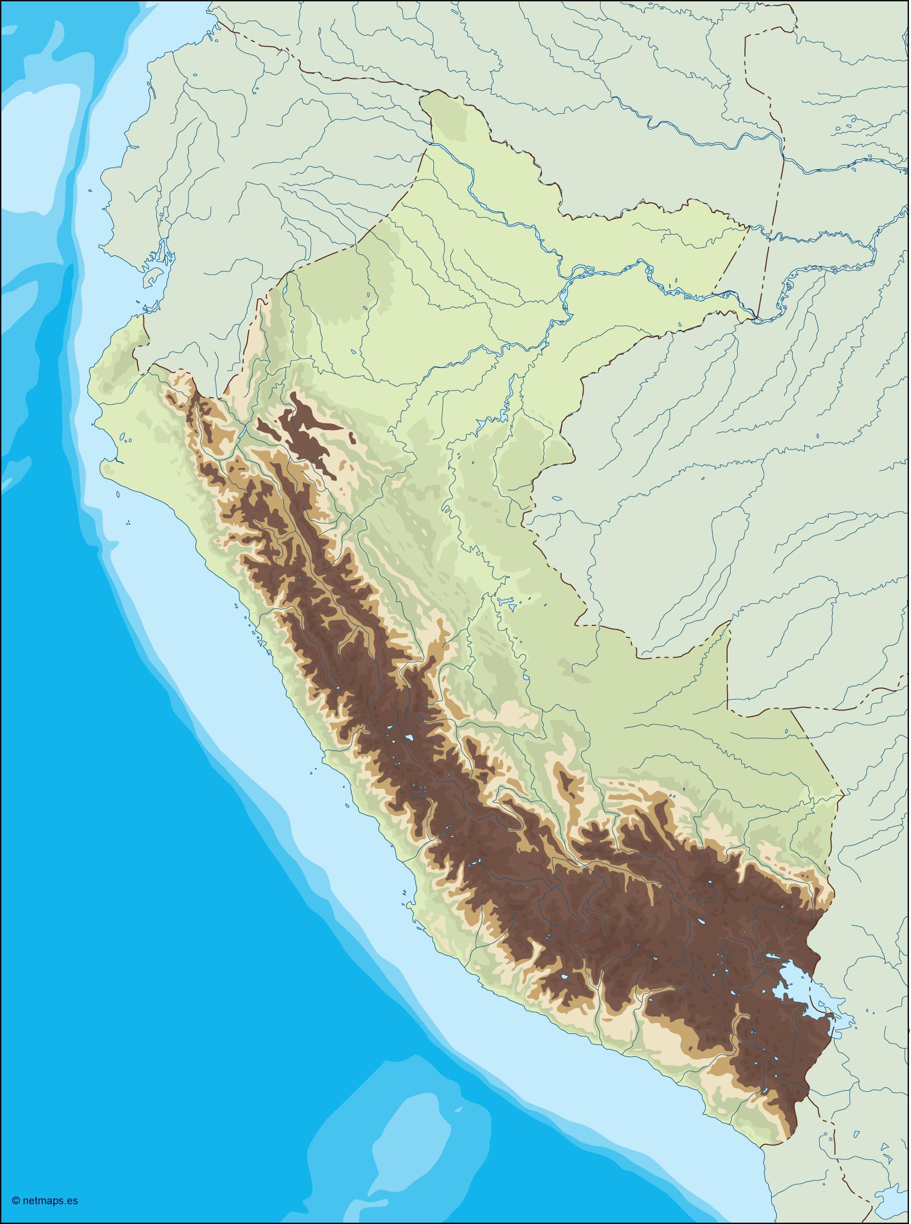 Peru illustrator eps map vector