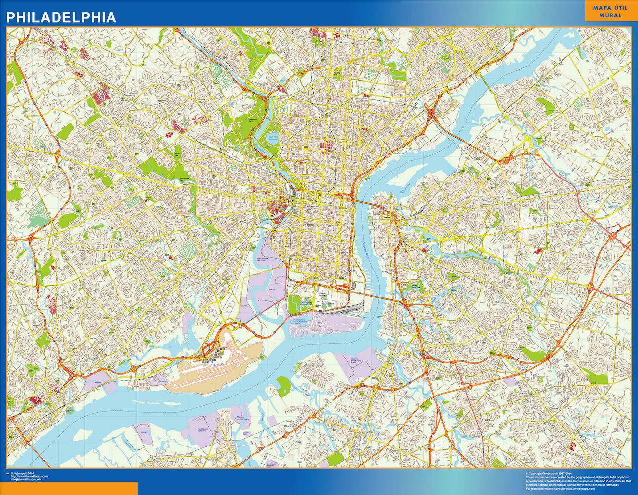 Philadelphia eps map vector