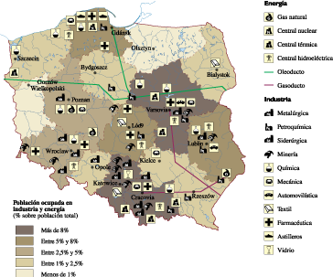 Poland Economic eps map vector
