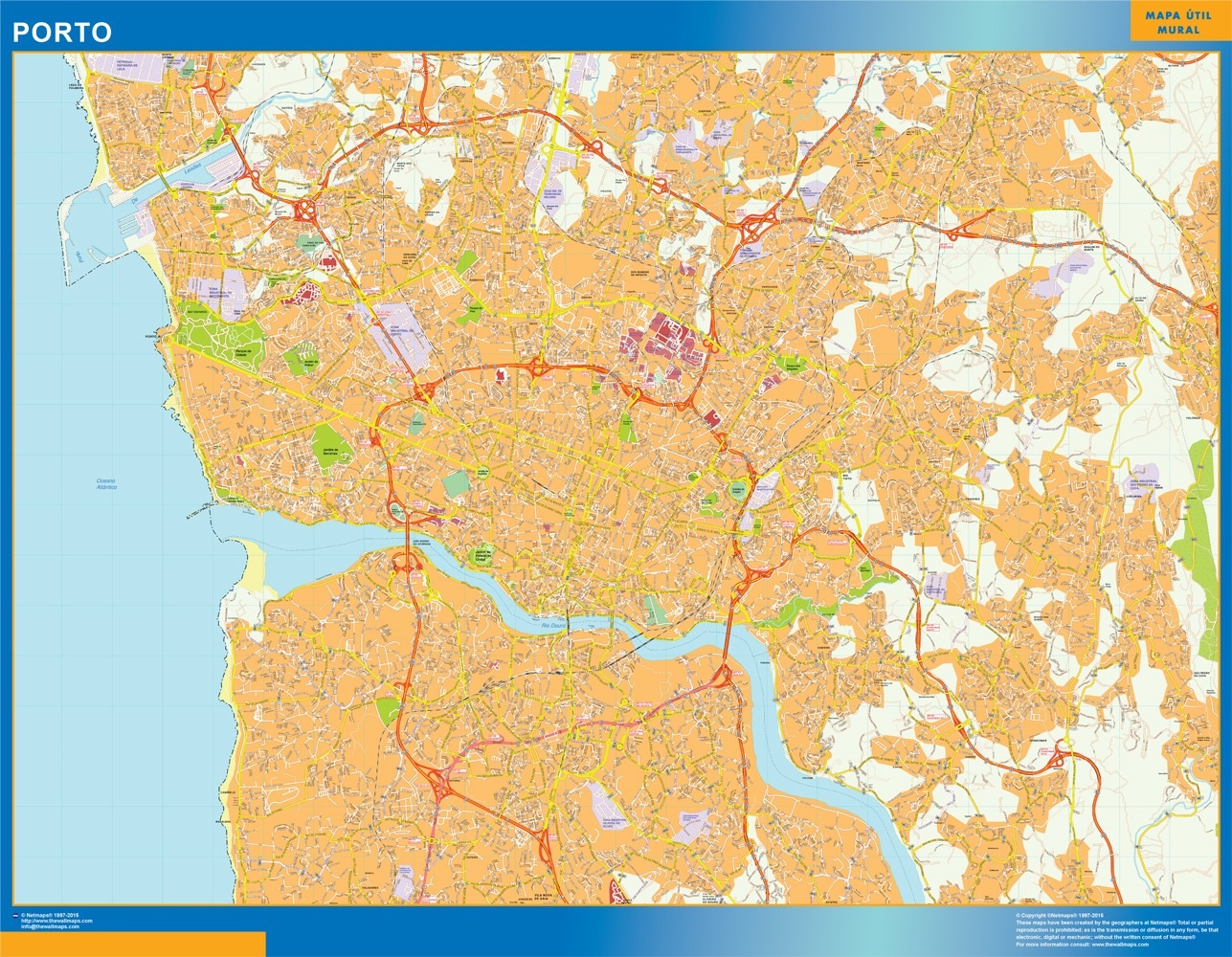 Porto eps map vector