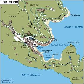 Portofino EPS map vector