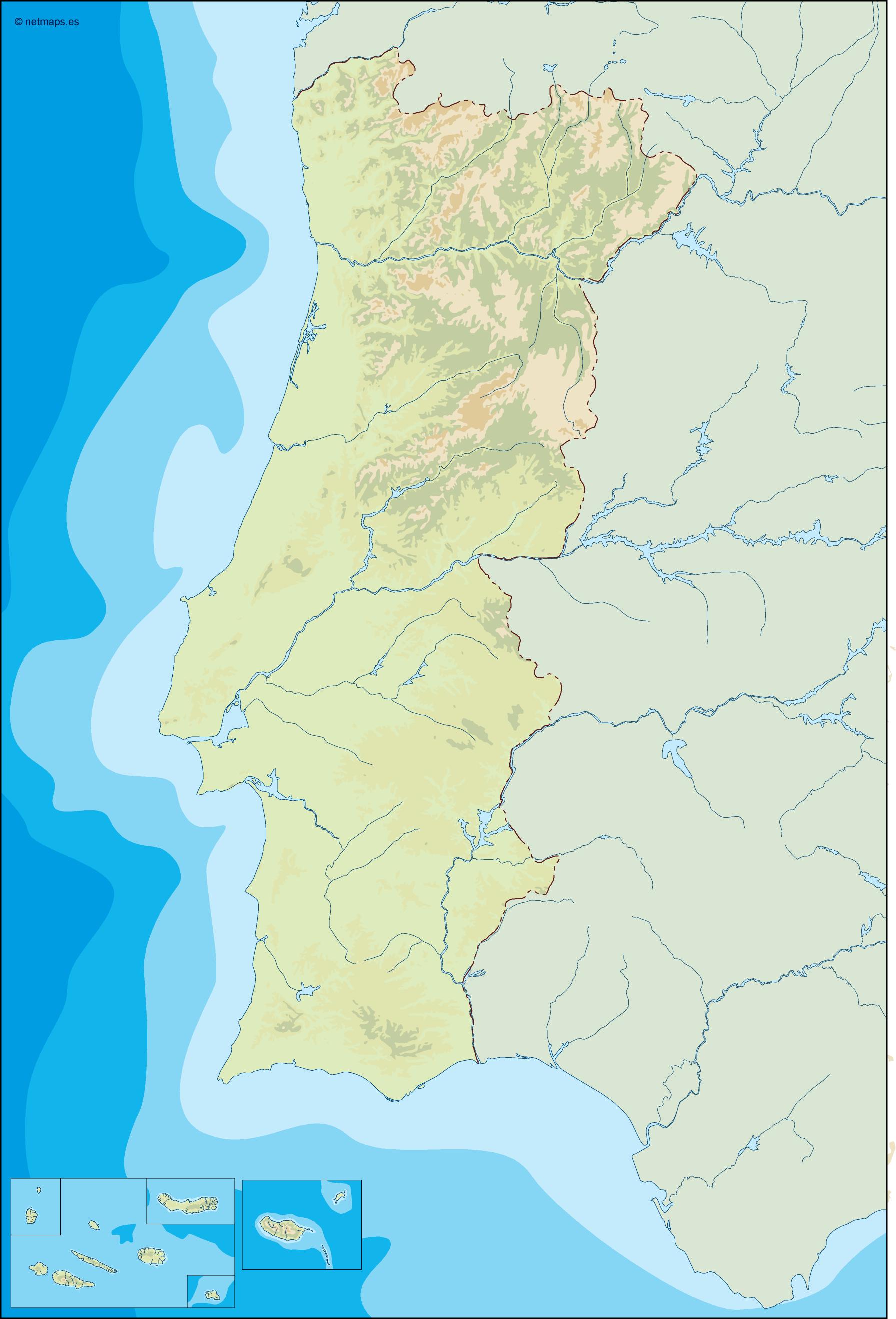 Portugal illustrator eps map vector