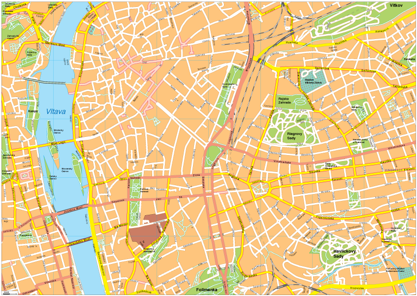 Prague Vector EPS map vector