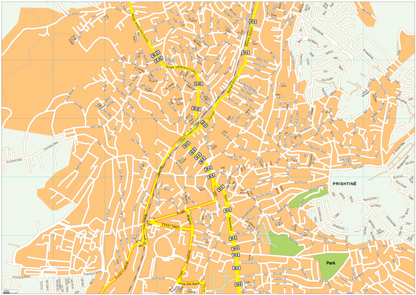 Prishtina Vector EPS map vector
