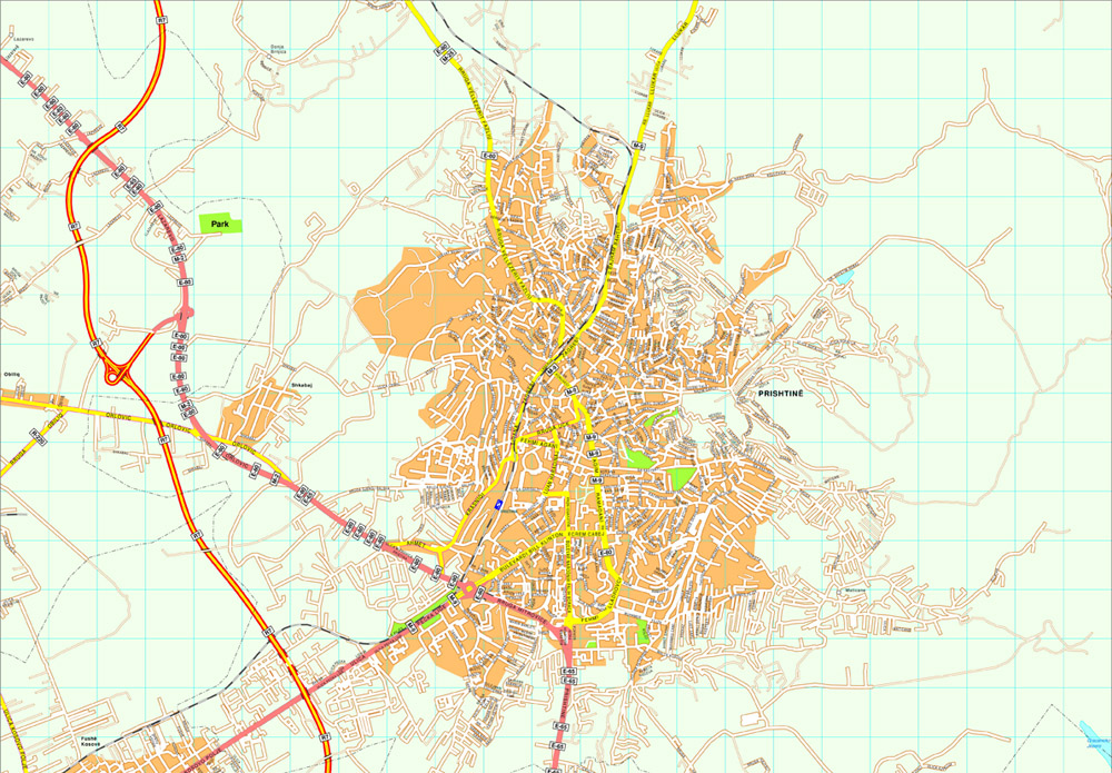 Pristina eps map vector