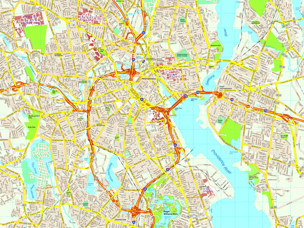 Providence eps map vector