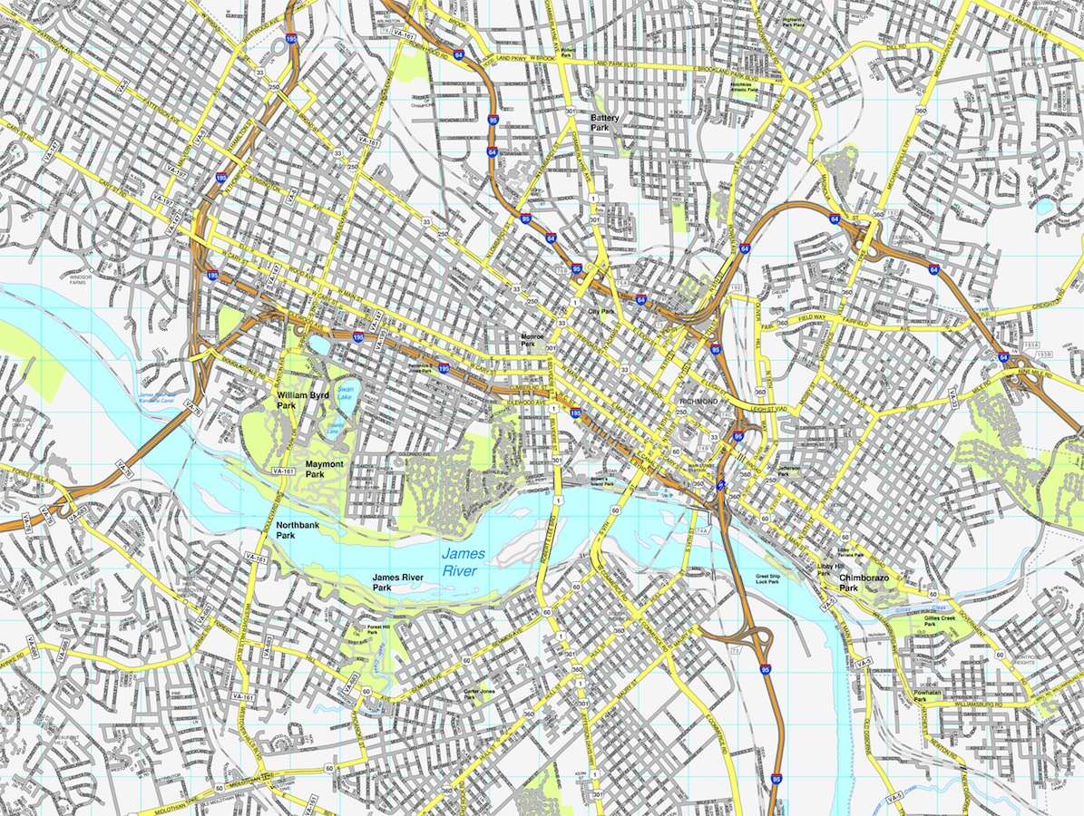 Richmond eps map vector