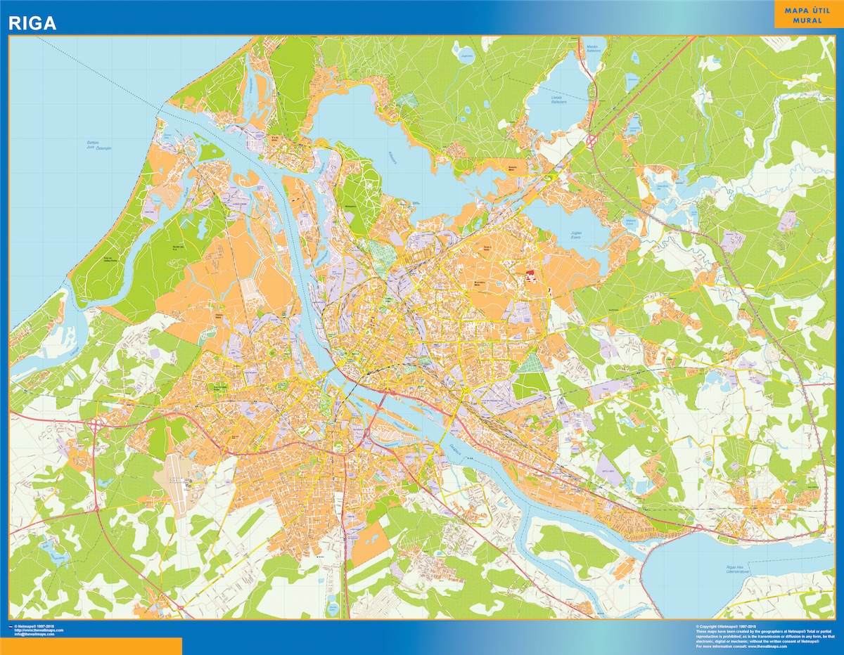 Riga eps map vector