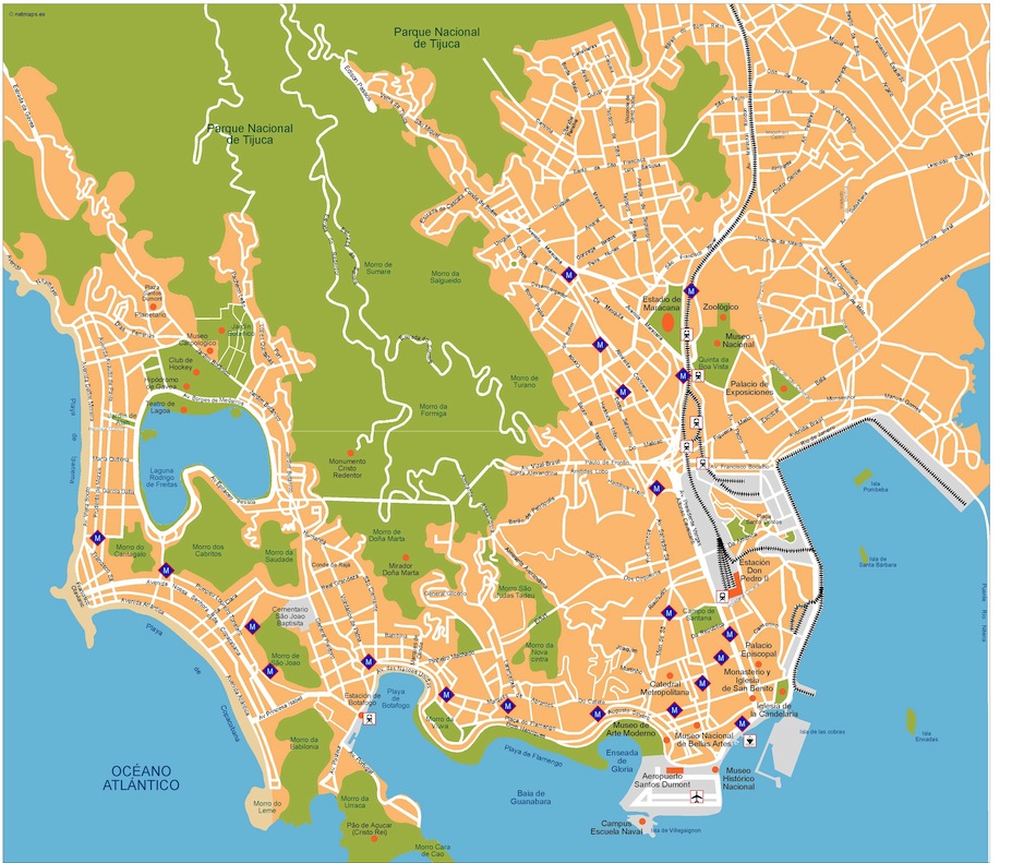 Rio de Janeiro eps illustrator vector map