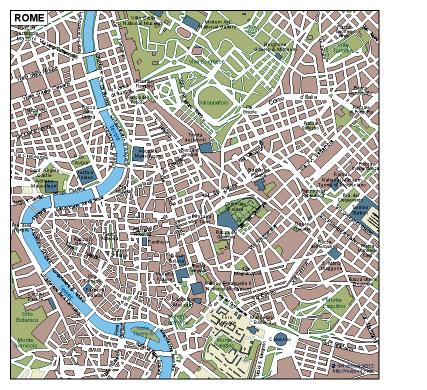 Roma EPS map vector