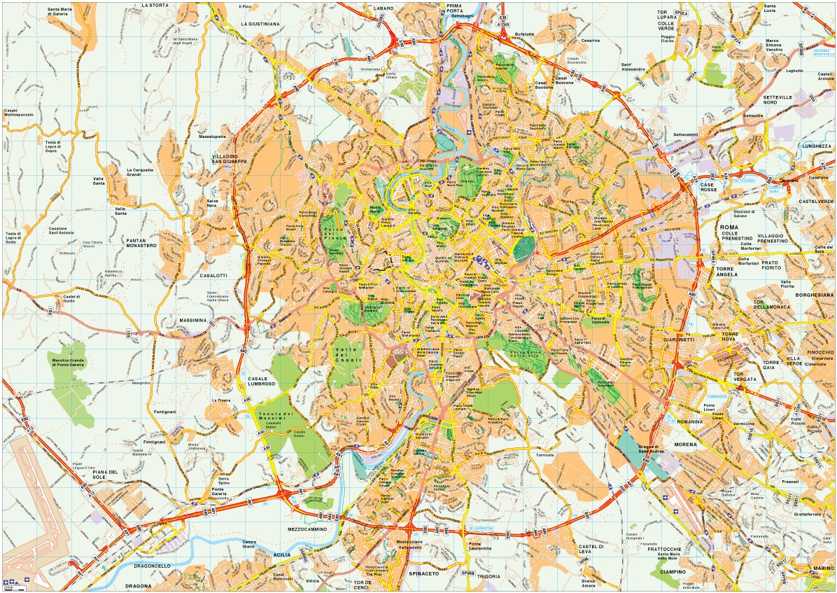 Roma eps map vector
