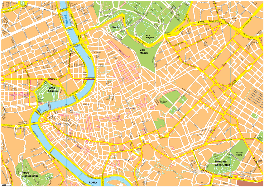 Roma Vector EPS map vector