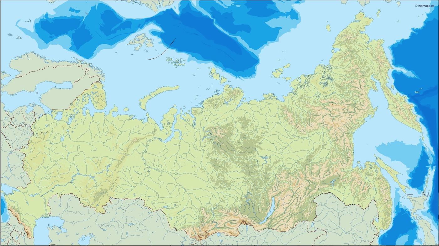 Russia illustrator eps map vector