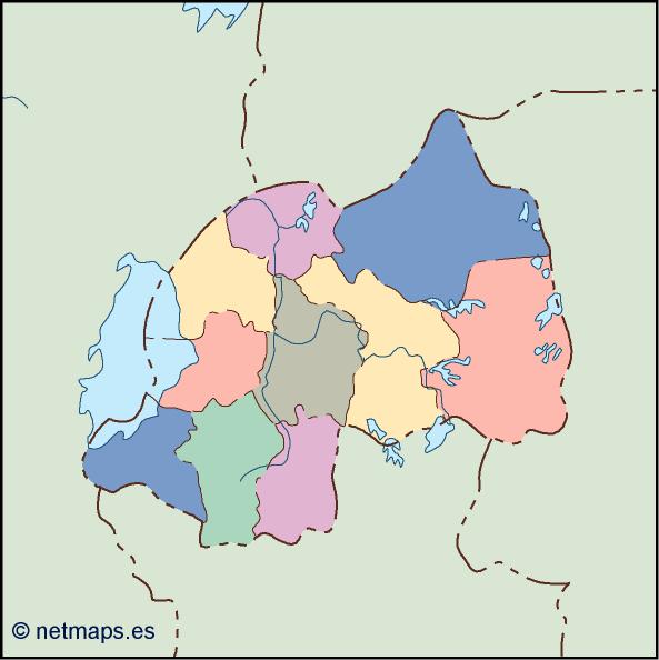 Rwanda blind eps map vector