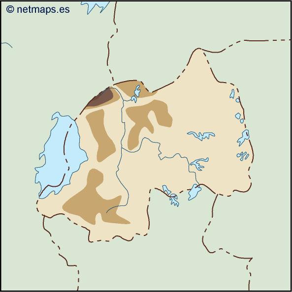 Rwanda illustrator eps map vector
