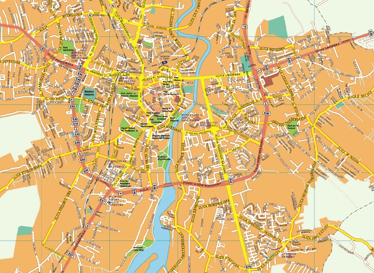 Rzeszow EPS map vector