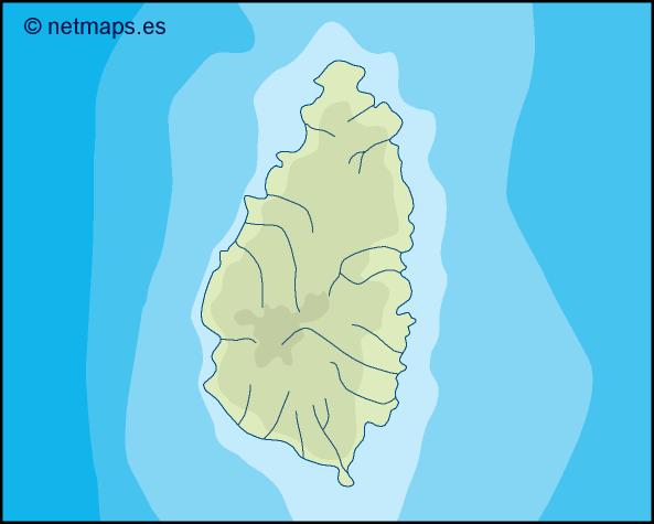 Saint lucia illustrator eps map vector