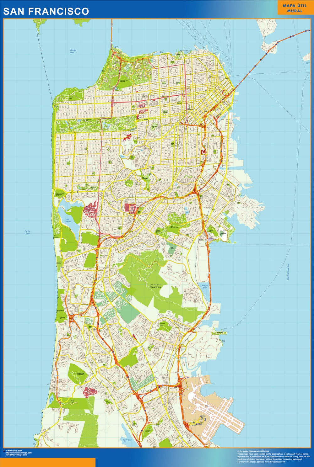 San francisco eps map vector