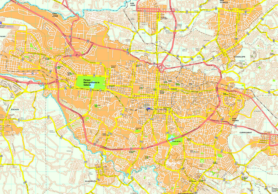 San Jose eps map vector