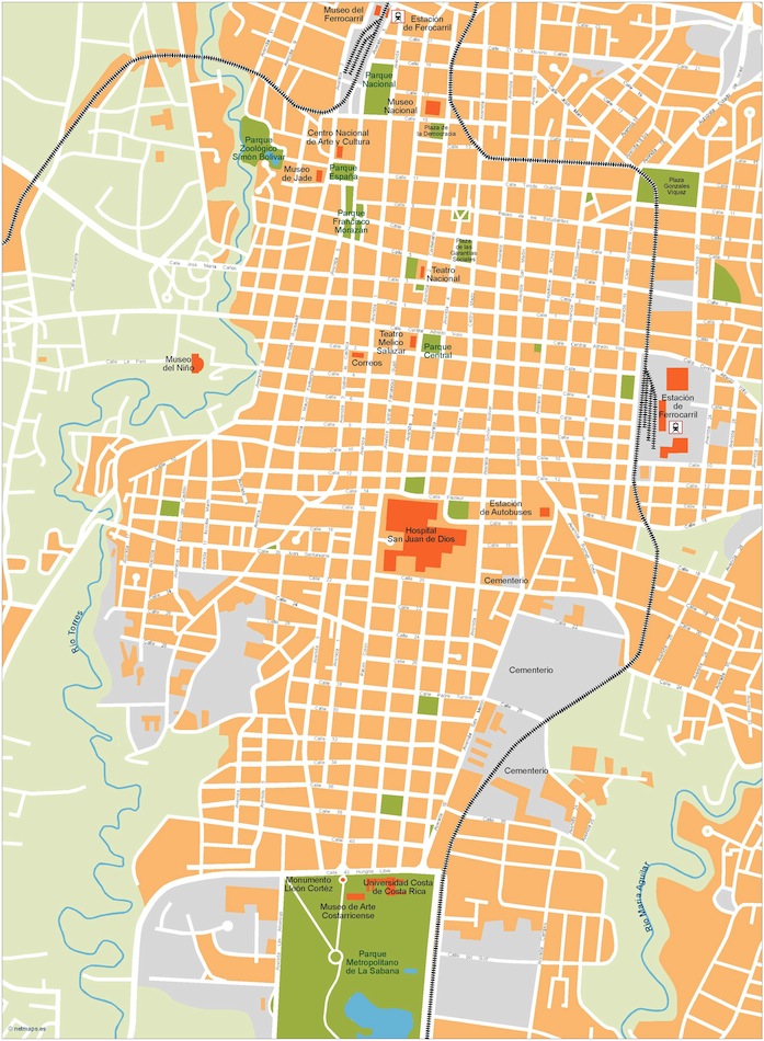 San Jose eps illustrator vector map