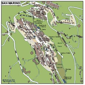 San Marino EPS map vector