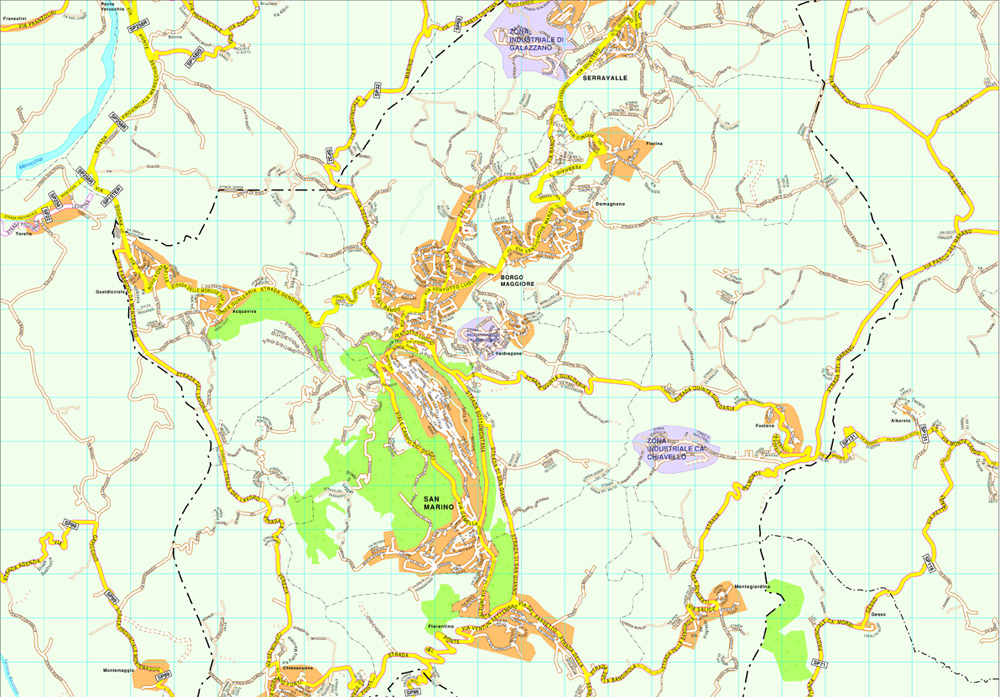 San Marino eps map vector