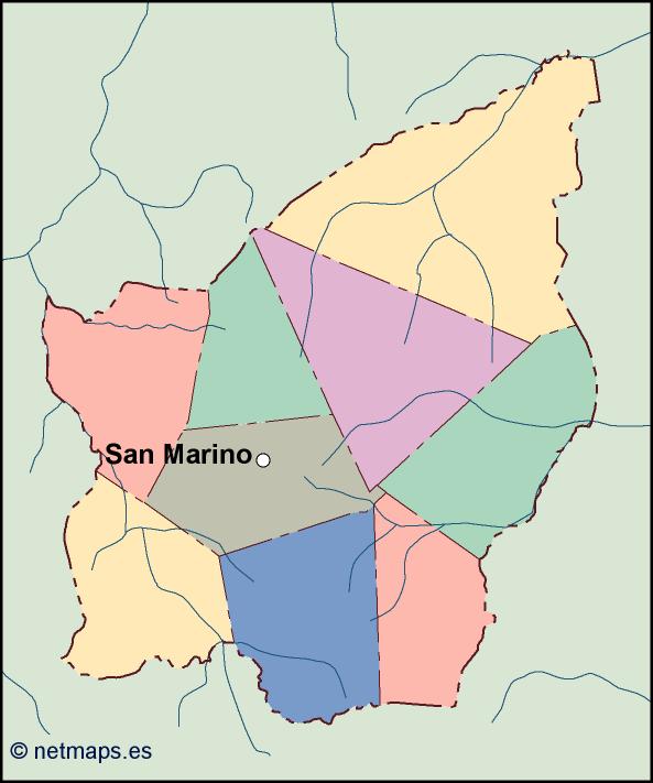 San marino eps map vector