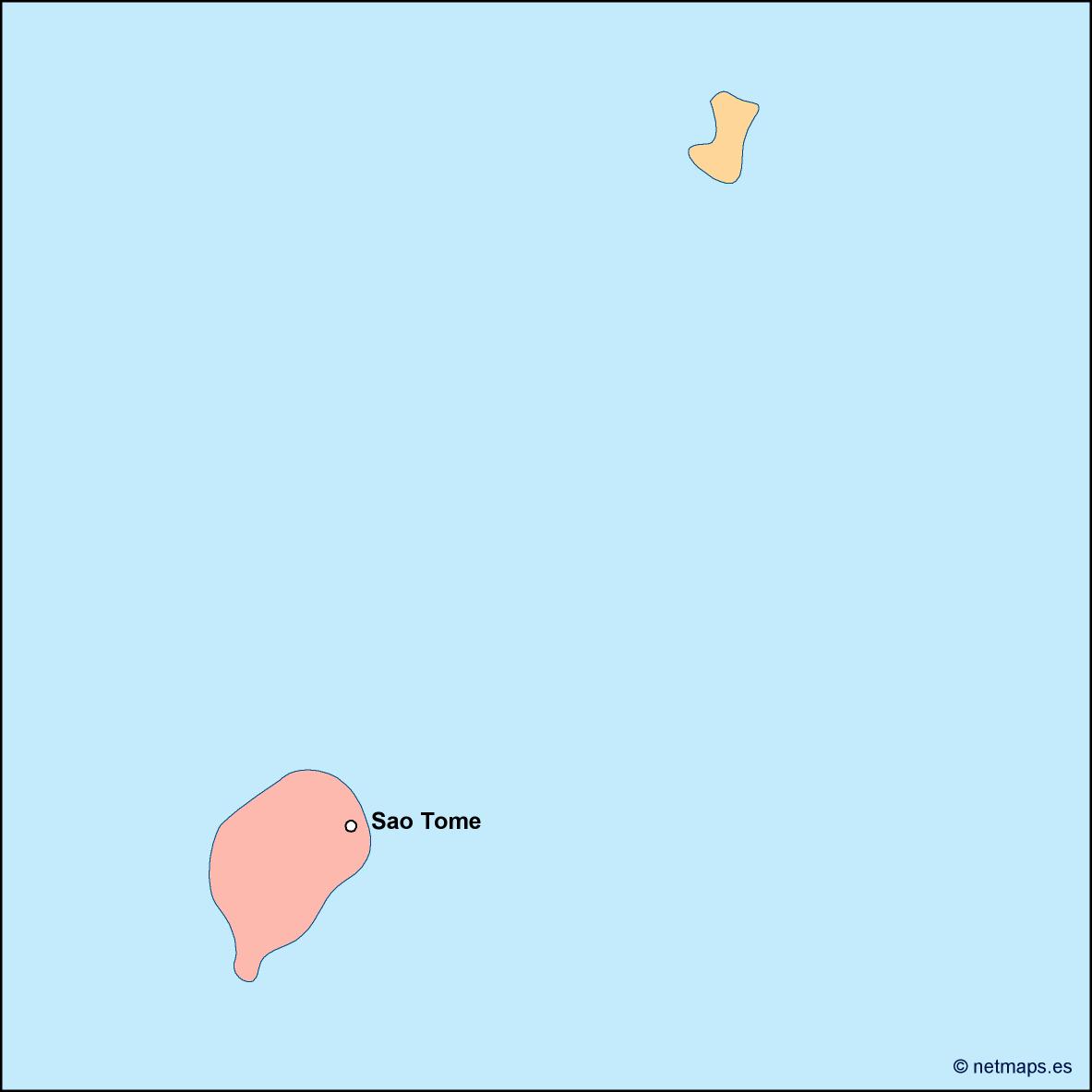 Sao tome e principe eps map vector
