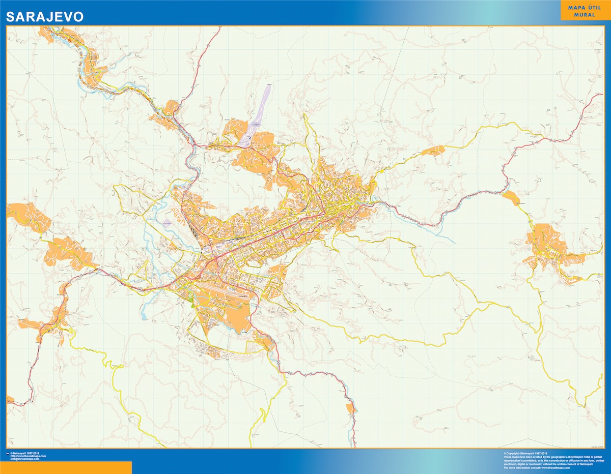 Sarajevo eps map vector
