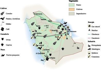 Saudi Arabia Economic eps map vector