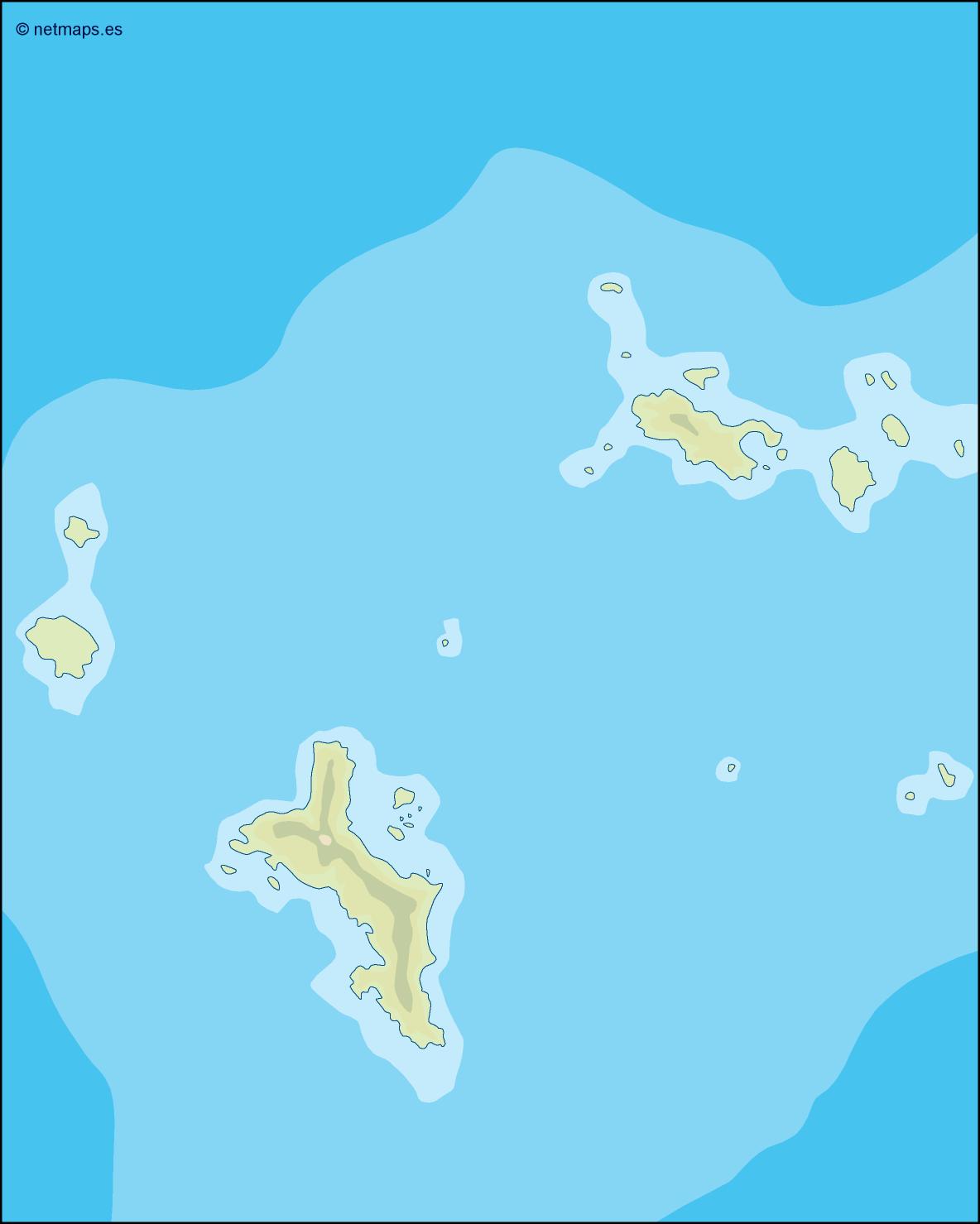 Seychelles illustrator eps map vector