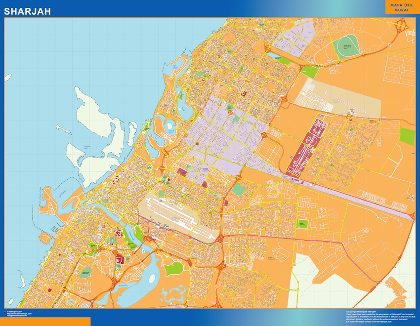 Sharjah eps map vector