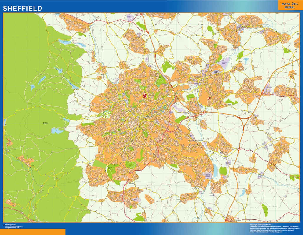 Sheffield eps map vector