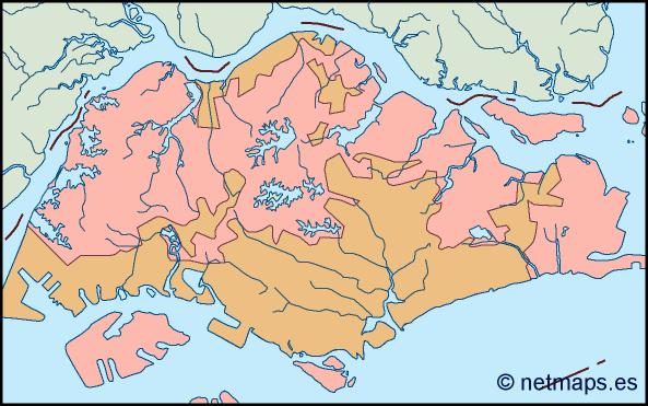 Singapore blind eps map vector