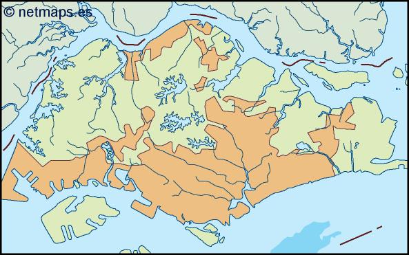 Singapore illustrator eps map vector