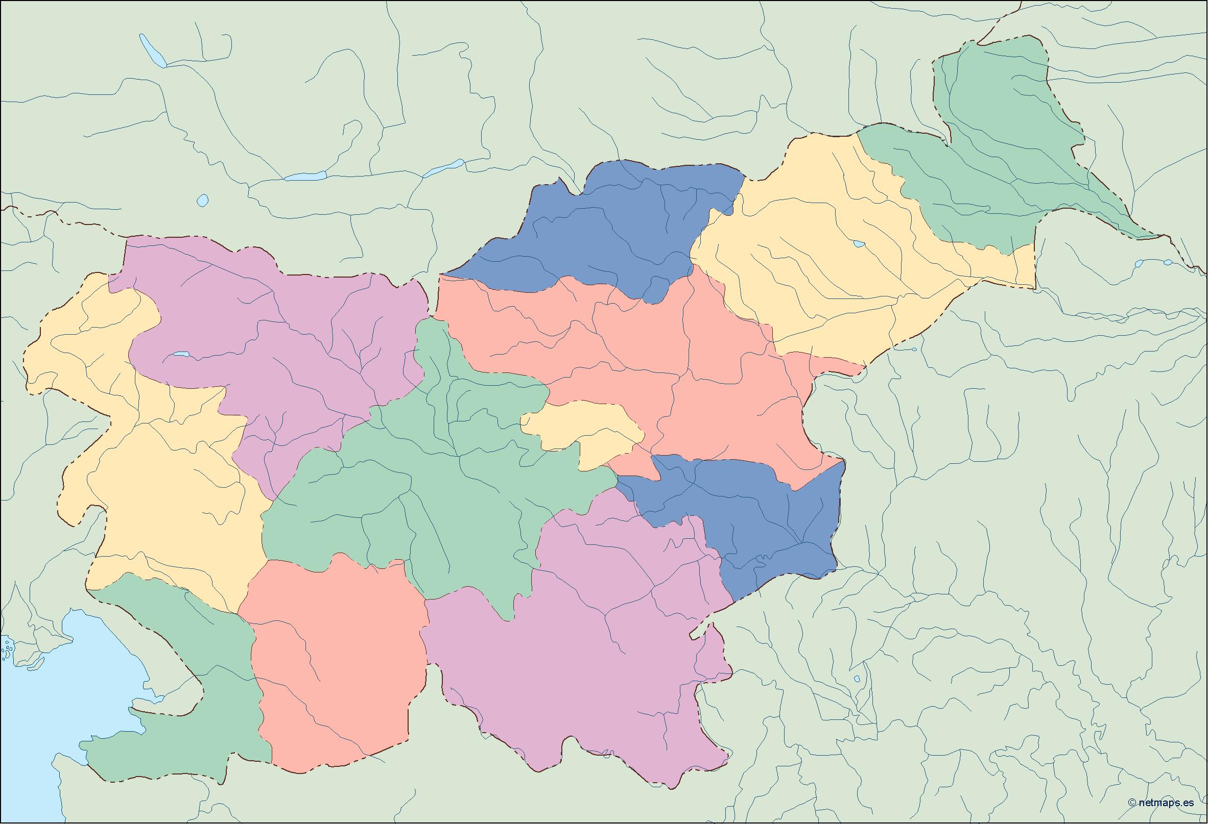 Slovenia blind eps map vector