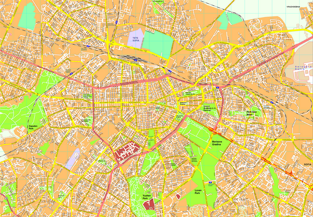 Sofia eps map vector