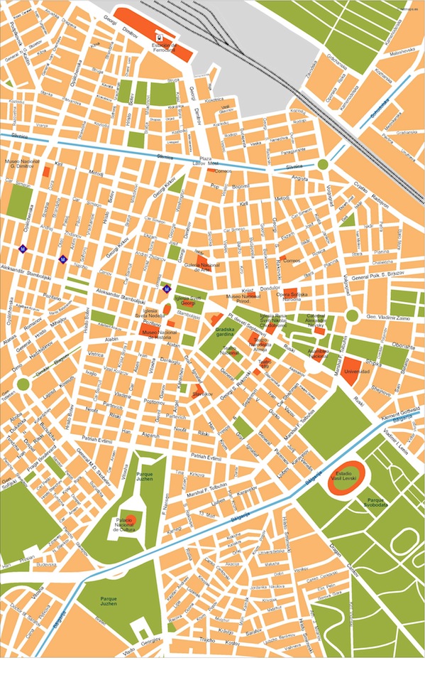 Sofia eps illustrator vector map
