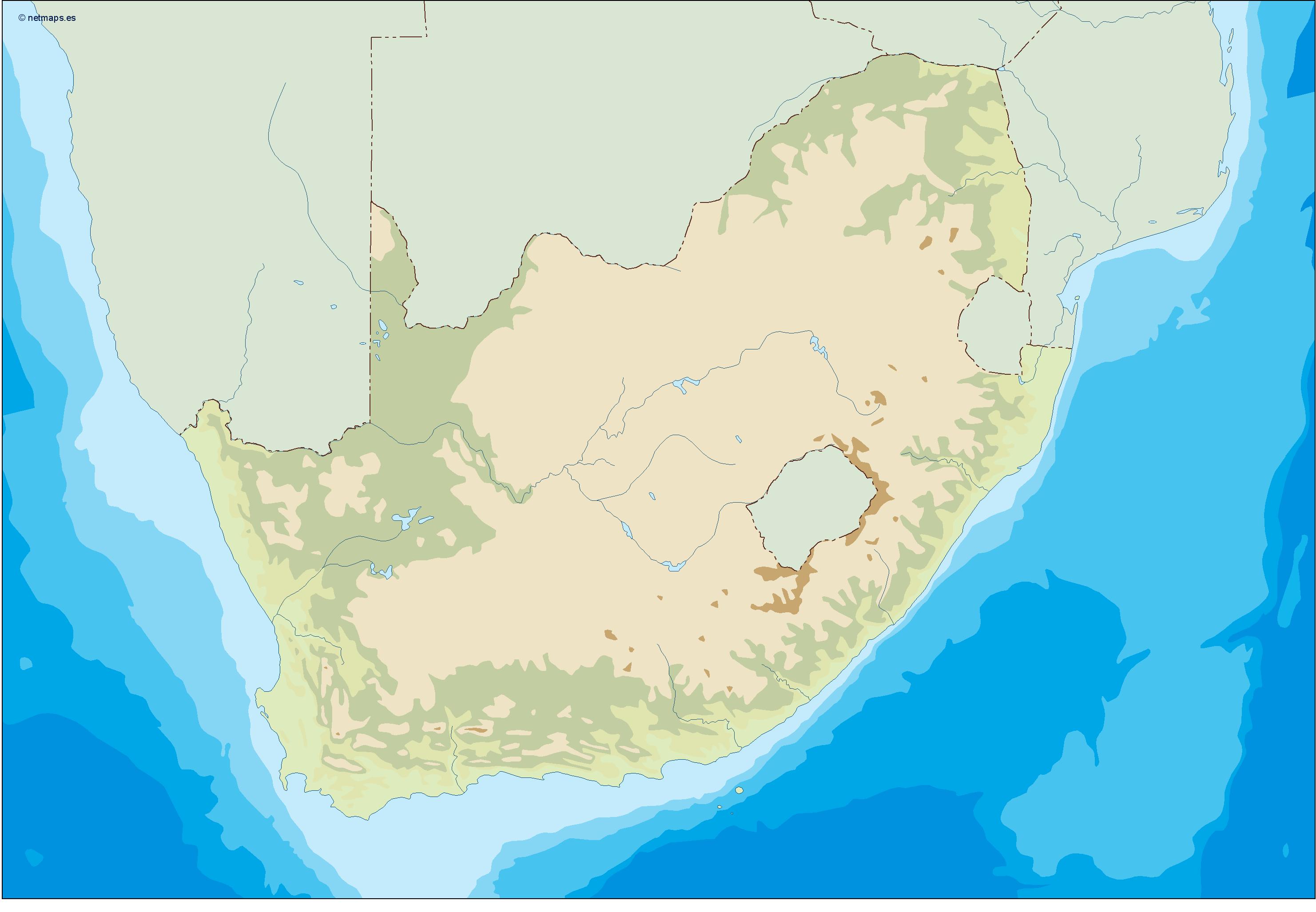 South africa illustrator eps map vector