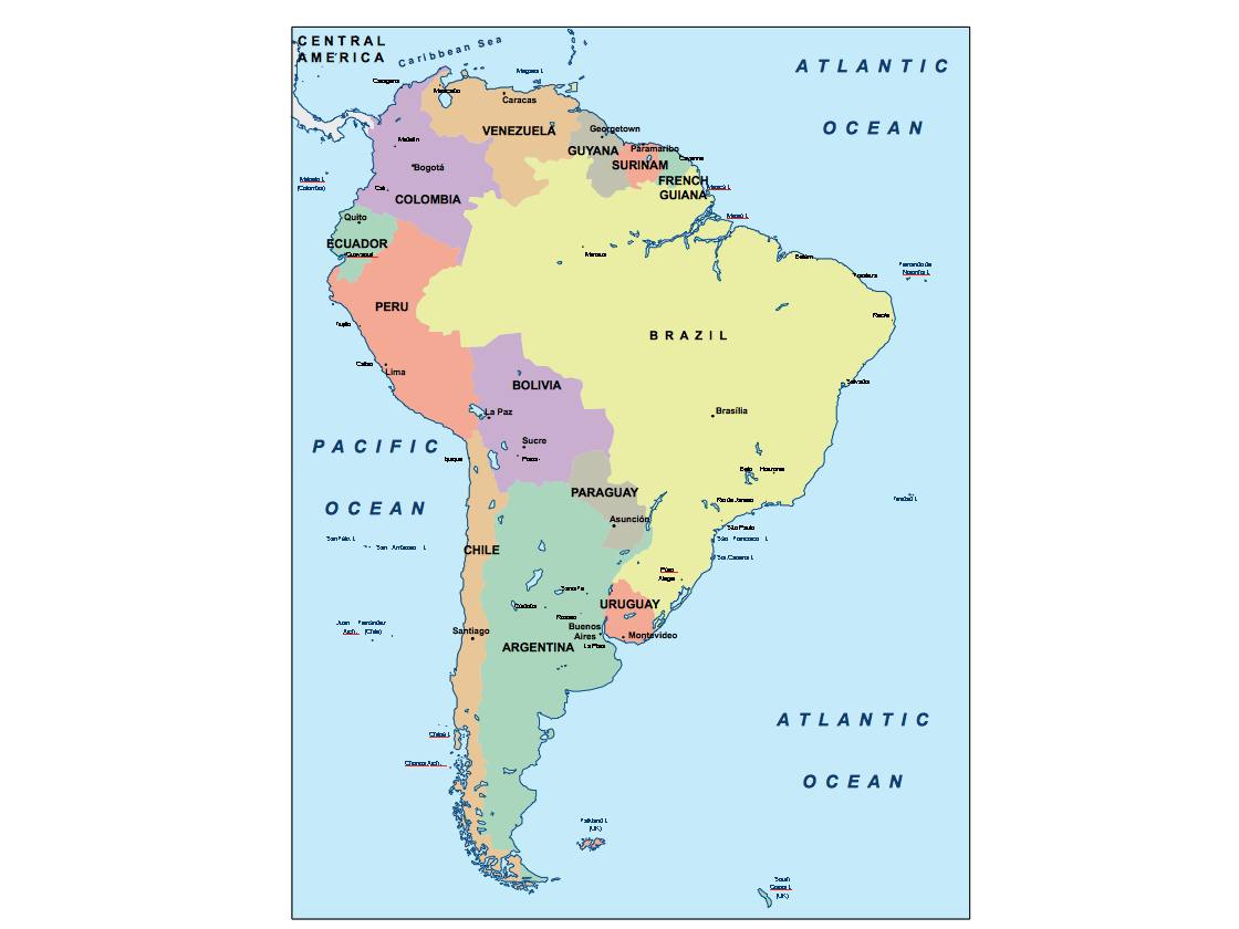 South america powerpoint for presentations