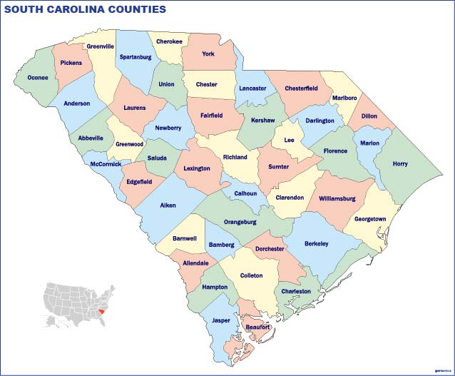 South Carolina counties
